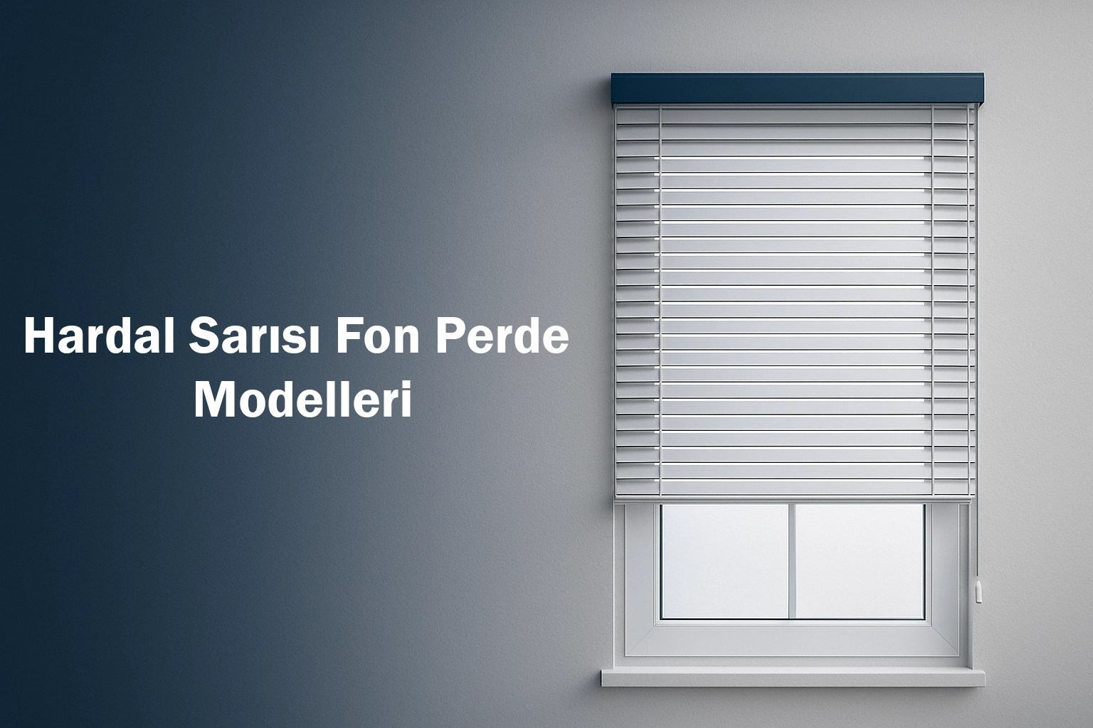 Hardal Sarısı Fon Perde Modelleri