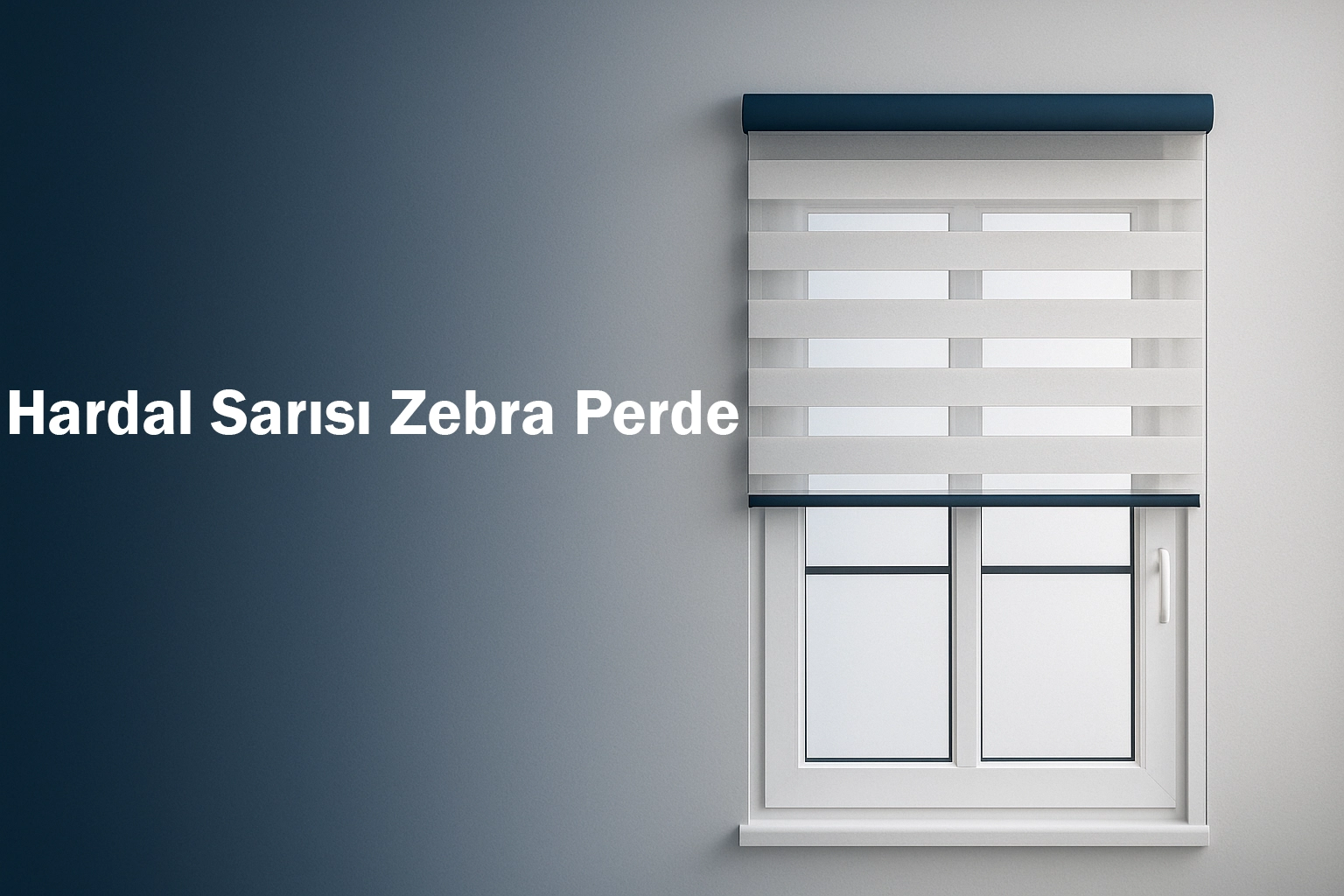Hardal Sarısı Zebra Perde