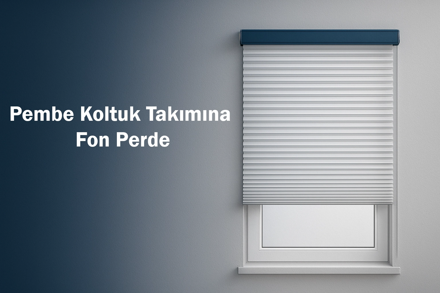 Pembe Koltuk Takımına Fon Perde